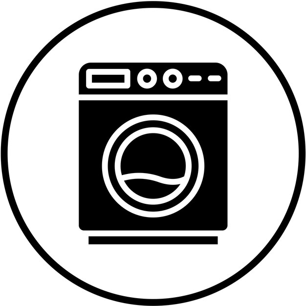 Vectorontwerp Wasmachine Icon Style