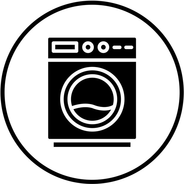 Vectorontwerp Wasmachine Icon Style
