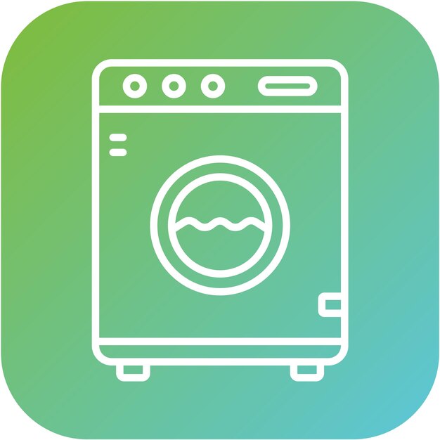 Vectorontwerp Wasmachine Icon Style