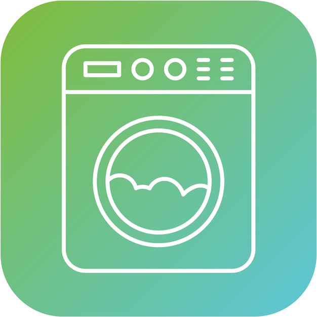 Vectorontwerp Wasmachine Icon Style