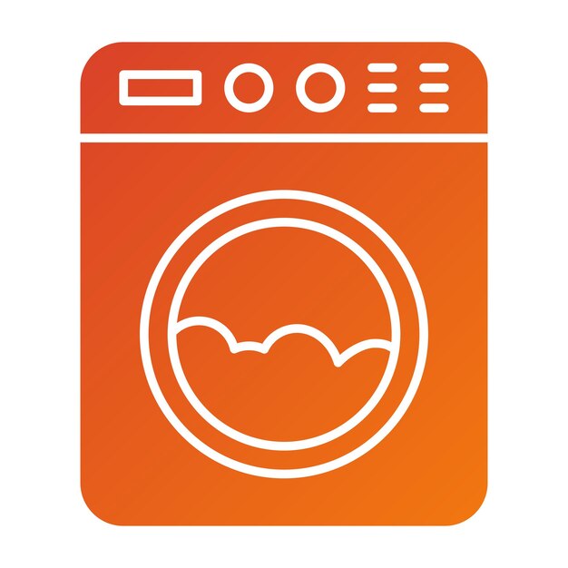 Vectorontwerp Wasmachine Icon Style