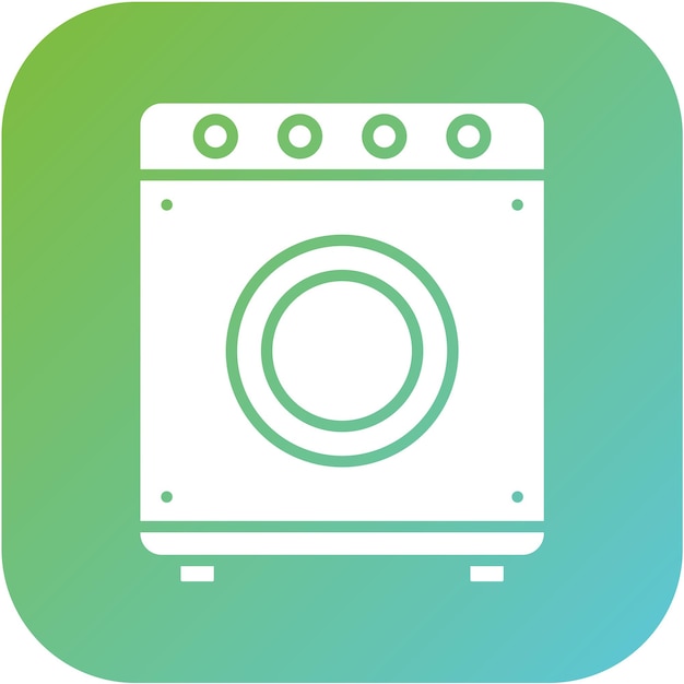 Vectorontwerp Wasmachine Icon Style
