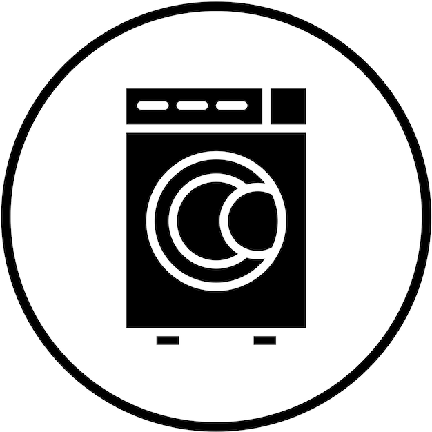 Vectorontwerp Wasmachine Icon Style
