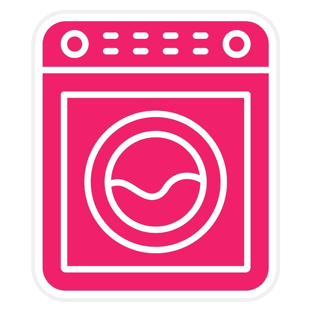 Vectorontwerp Wasmachine Icon Style