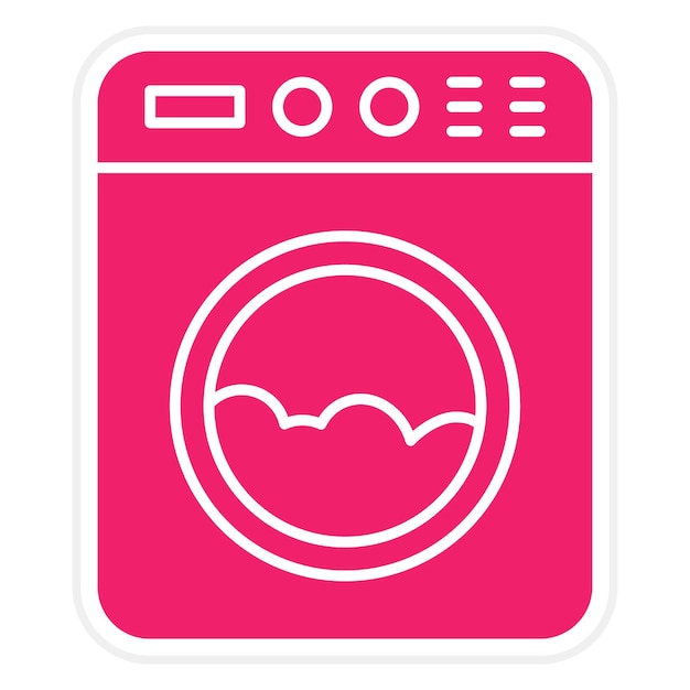 Vectorontwerp Wasmachine Icon Style