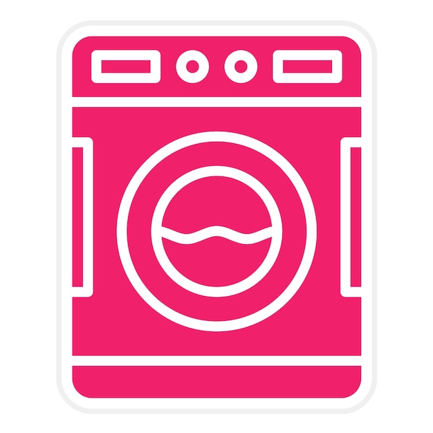 Vectorontwerp Wasmachine Icon Style