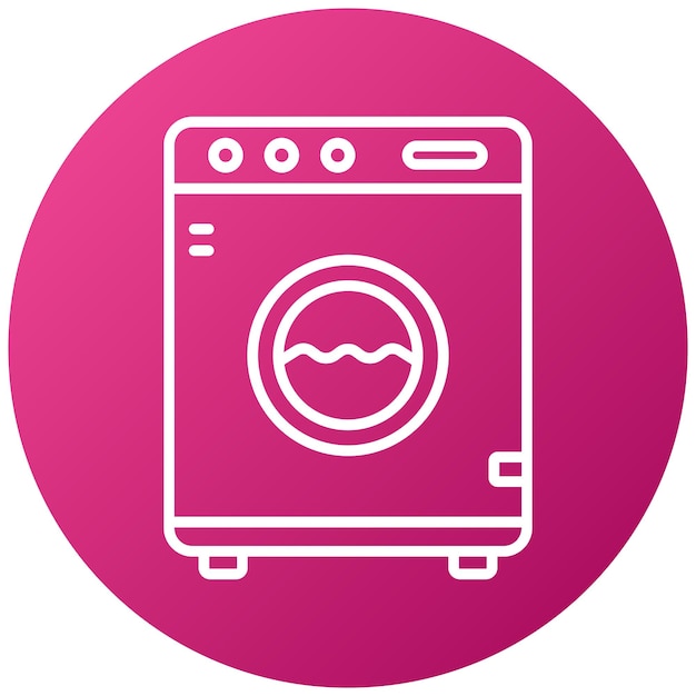 Vectorontwerp Wasmachine Icon Style