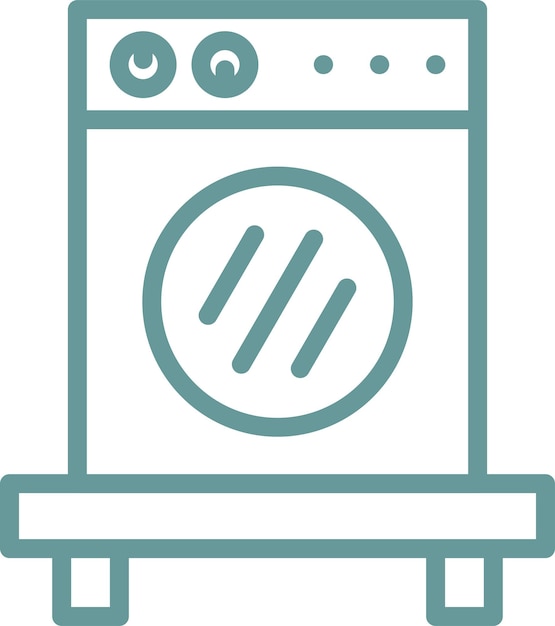 Vectorontwerp Wasmachine Icon Style