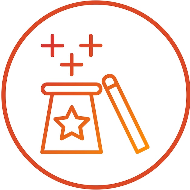 Vectorontwerp Waste Wizard Icon Style