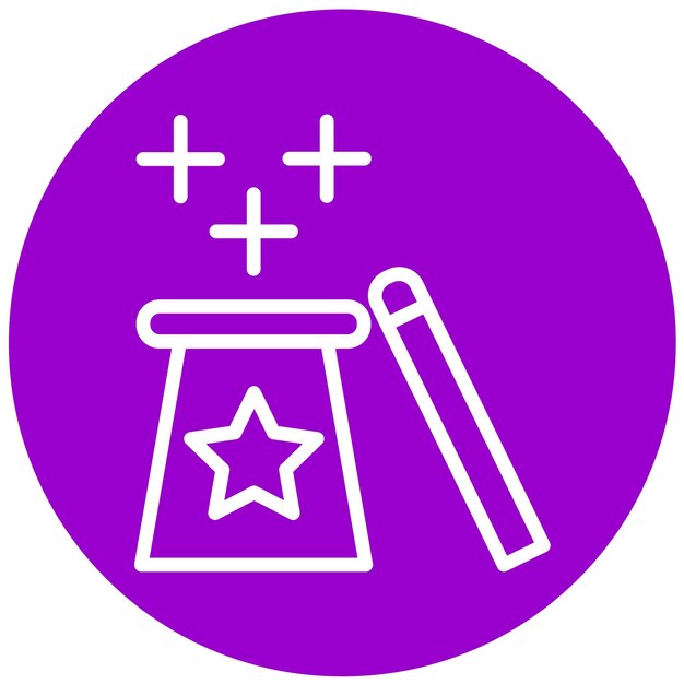 Vectorontwerp Waste Wizard Icon Style