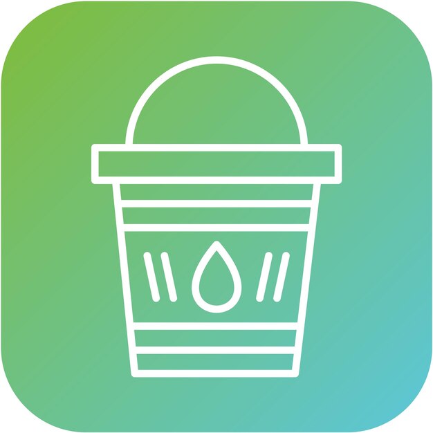 Vectorontwerp Water emmer Icon Style