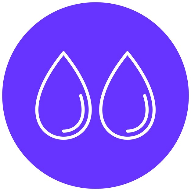 Vectorontwerp Waterdruppels Icon Stijl