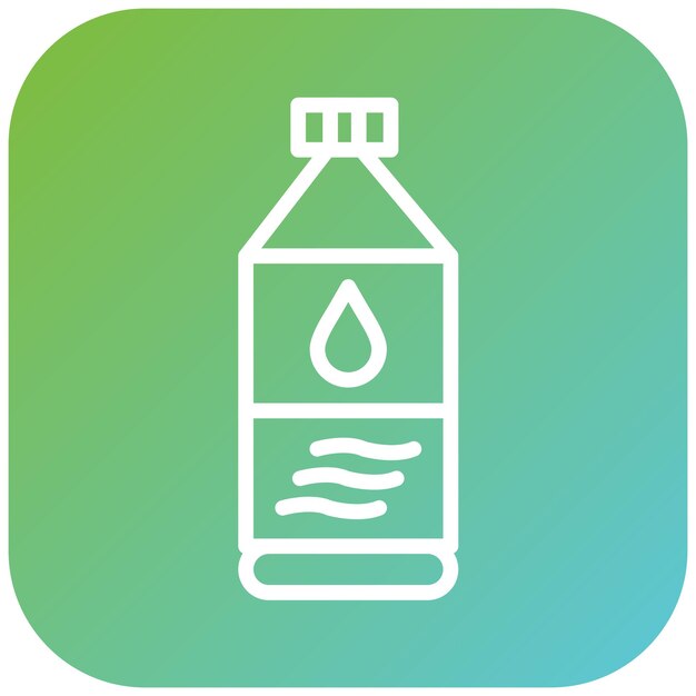 Vectorontwerp Waterfles Icon Stijl