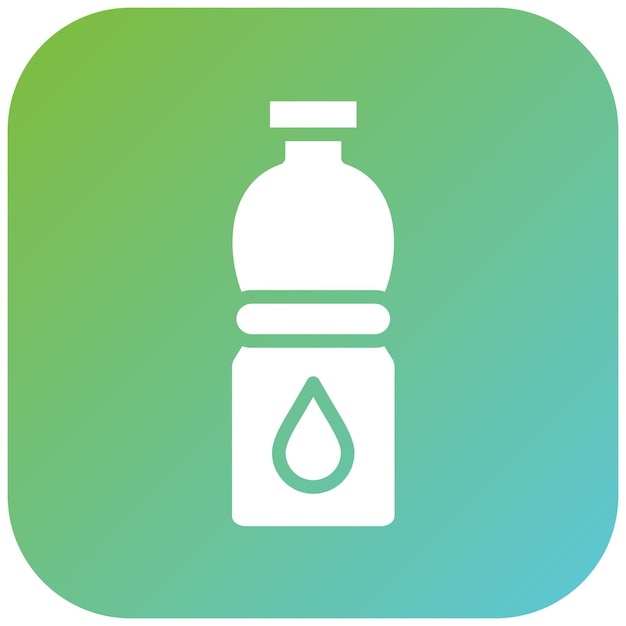 Vectorontwerp Waterfles Icon Stijl