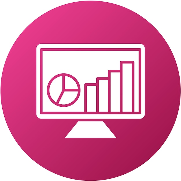Vectorontwerp Web Analytics Icon Stijl