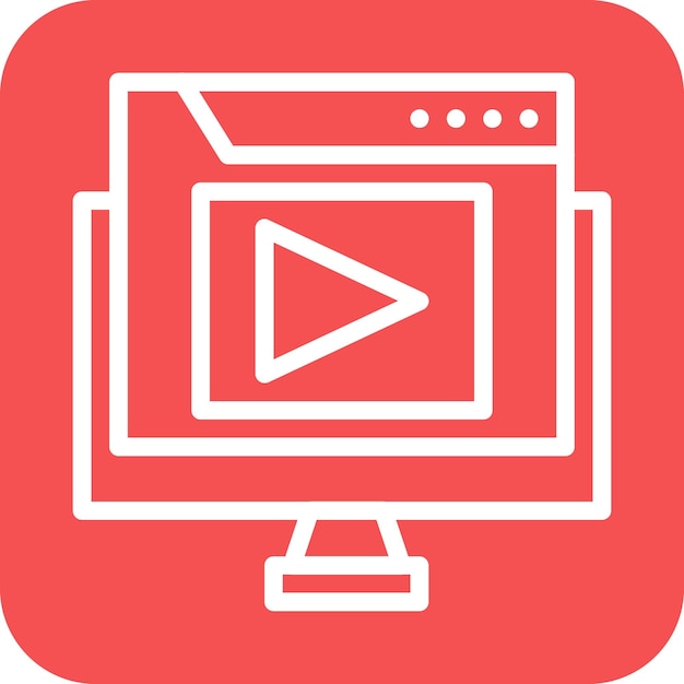 Vectorontwerp Webcast Icon Stijl