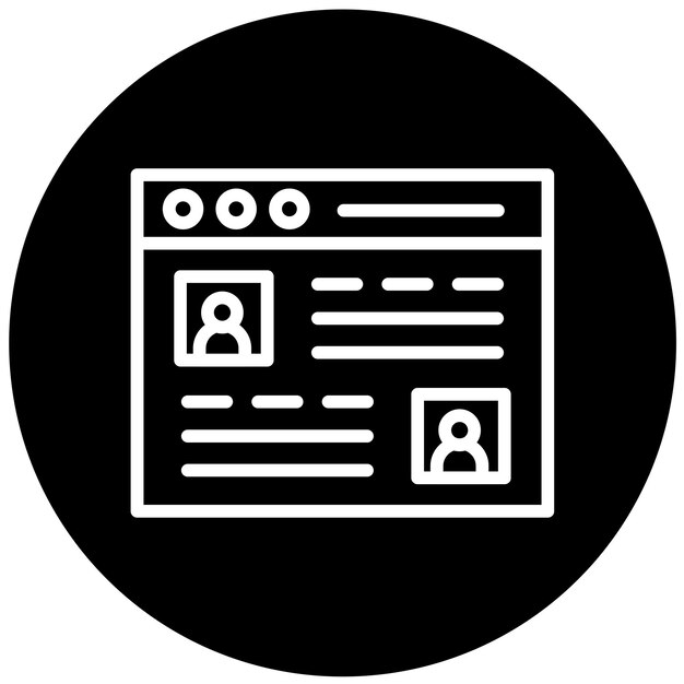 Vectorontwerp Webchat Icon Style