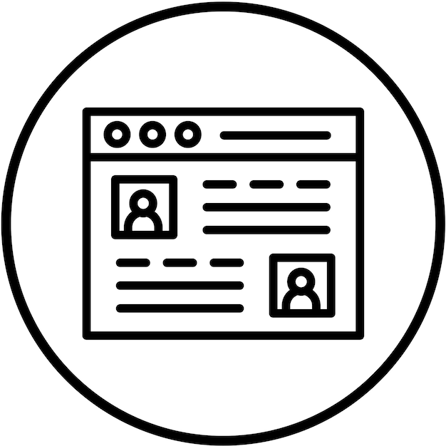 Vectorontwerp Webchat Icon Style