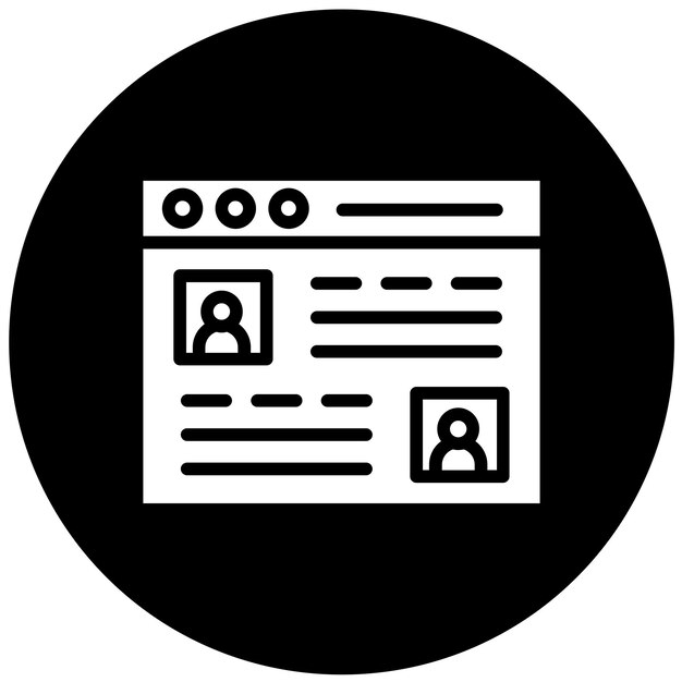 Vectorontwerp Webchat Icon Style