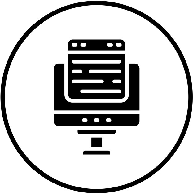 Vectorontwerp Webontwerp Icon Stijl