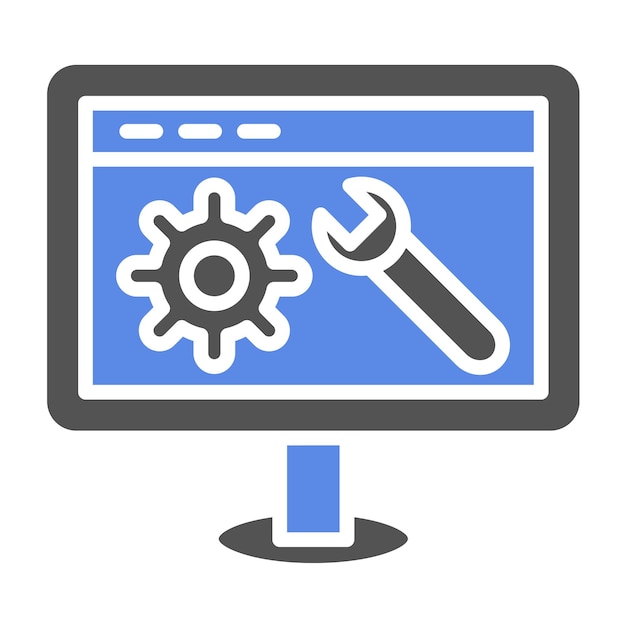 Vectorontwerp Weboptimalisatie Icon Stijl