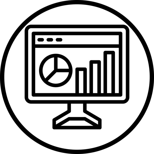 Vectorontwerp Website Dashboard Icon Style