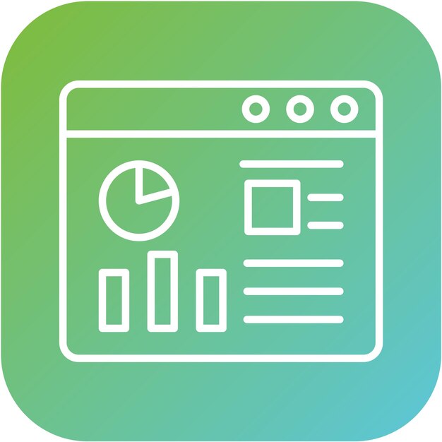 Vectorontwerp Website Dashboard Icon Style
