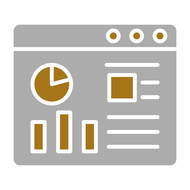 Vectorontwerp Website Dashboard Icon Style