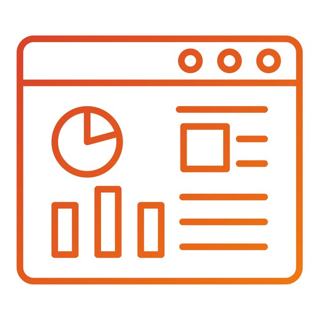 Vectorontwerp Website Dashboard Icon Style