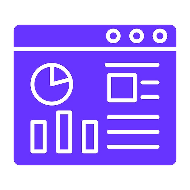 Vectorontwerp Website Dashboard Icon Style