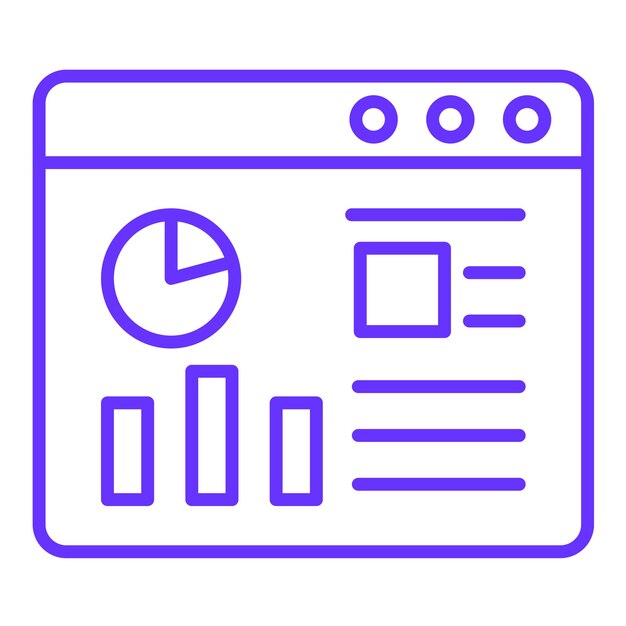 Vectorontwerp Website Dashboard Icon Style
