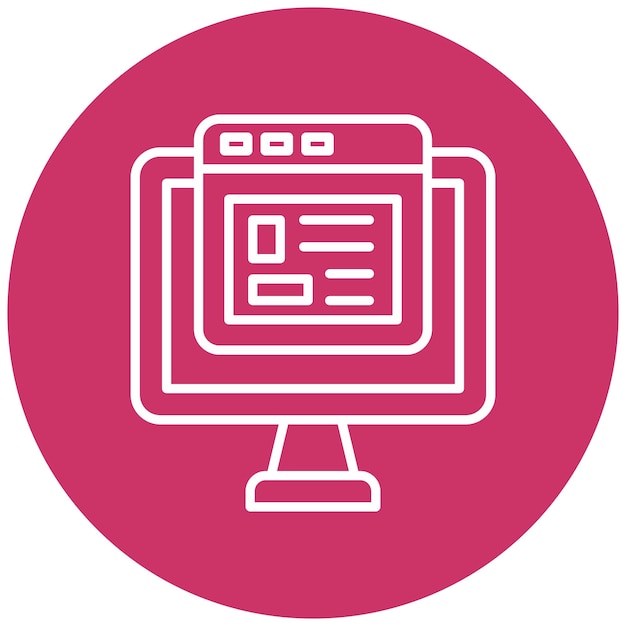Vectorontwerp Website Icon Style