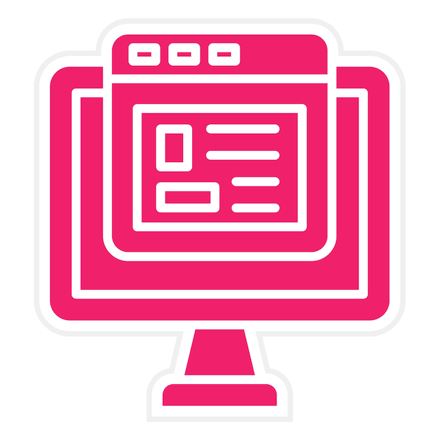 Vectorontwerp Website Icon Style