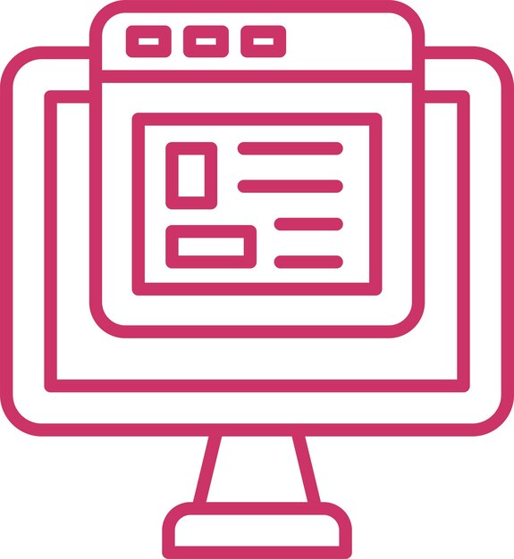 Vectorontwerp Website Icon Style