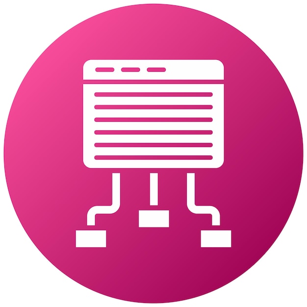 Vectorontwerp Website structuur Icon stijl