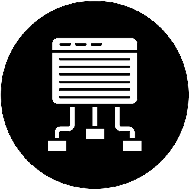 Vectorontwerp Website structuur Icon stijl