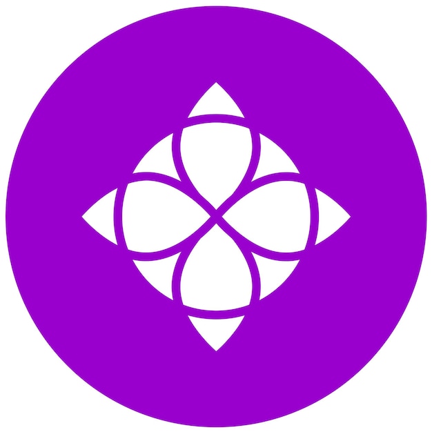 Vector vectorontwerp wiccan symbolen icon stijl