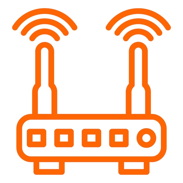 Vectorontwerp wifi router icon style