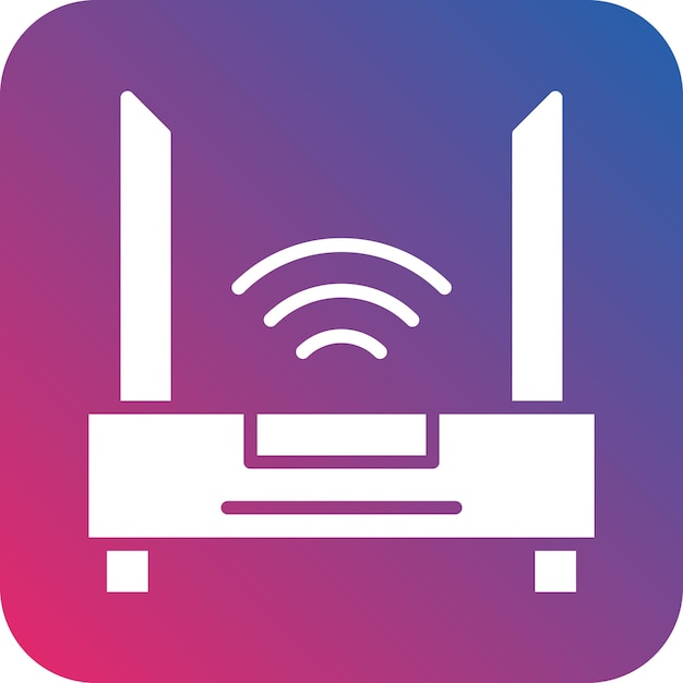 Vectorontwerp Wifi Router Icon Style
