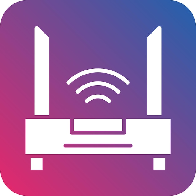 Vectorontwerp wifi router icon style