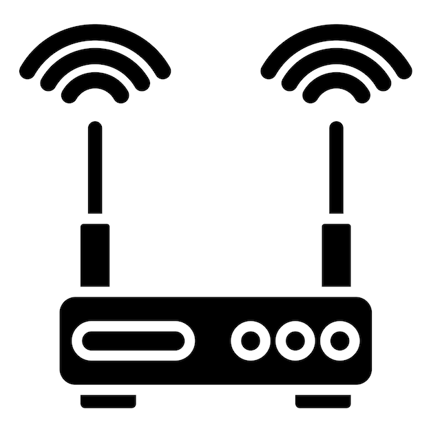 Vectorontwerp Wifi Router Icon Style