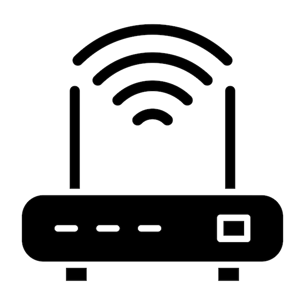 Vectorontwerp Wifi Router Icon Style