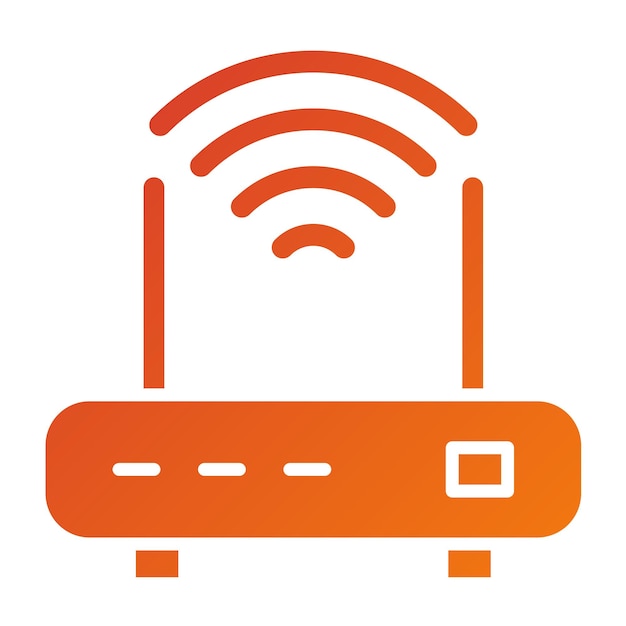 Vectorontwerp Wifi Router Icon Style