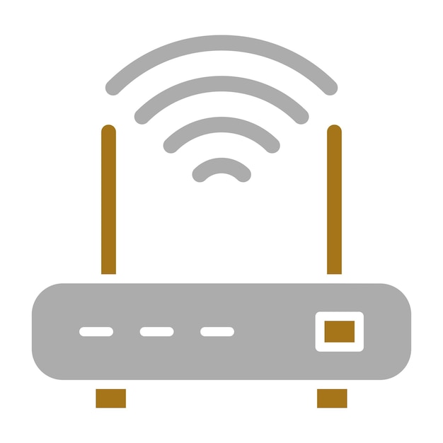 Vectorontwerp Wifi Router Icon Style