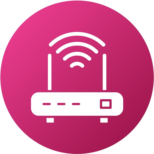 Vectorontwerp Wifi Router Icon Style