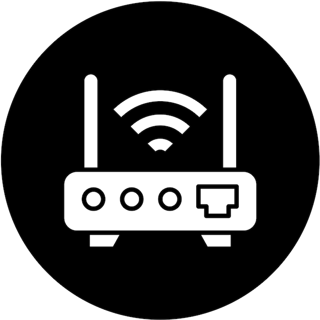 Vectorontwerp Wifi Router Icon Style