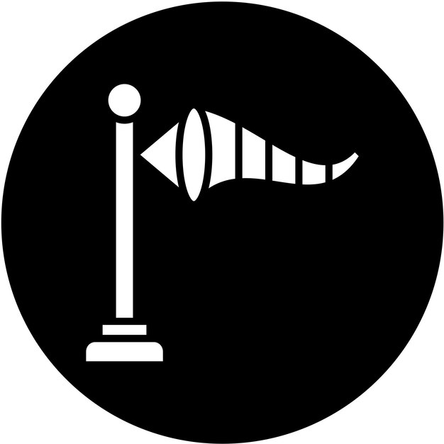 Vectorontwerp Windsock Icon Stijl