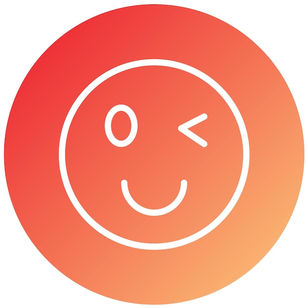 Vectorontwerp Wink Icon Style