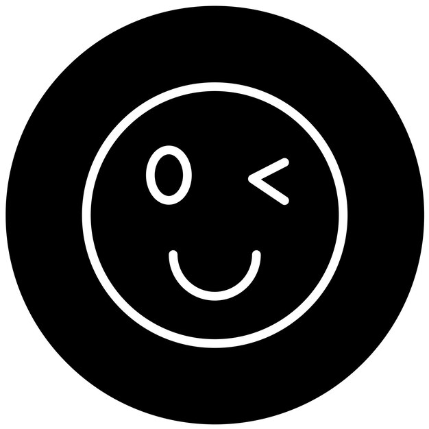 Vectorontwerp Wink Icon Style