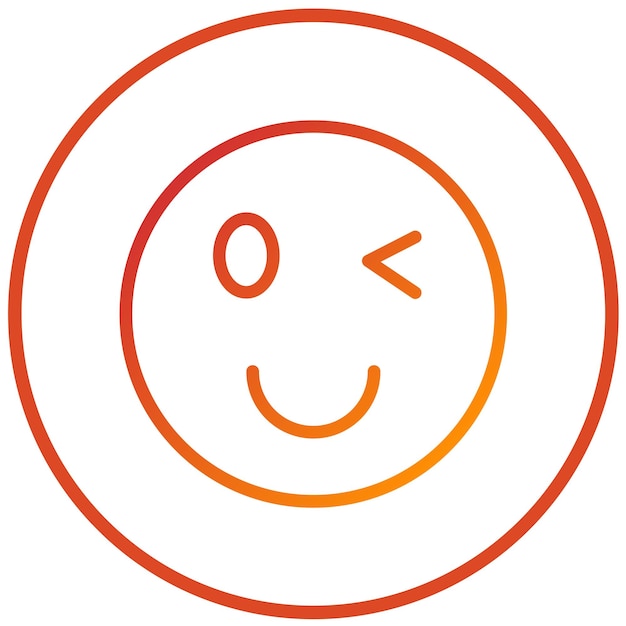 Vectorontwerp Wink Icon Style